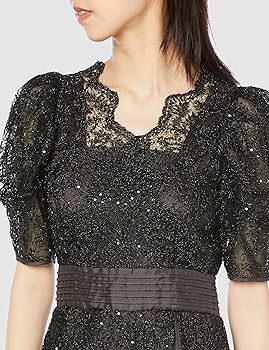 Amazon.co.jp: [リリーブラウン] カシュクールフラワーレースドレス